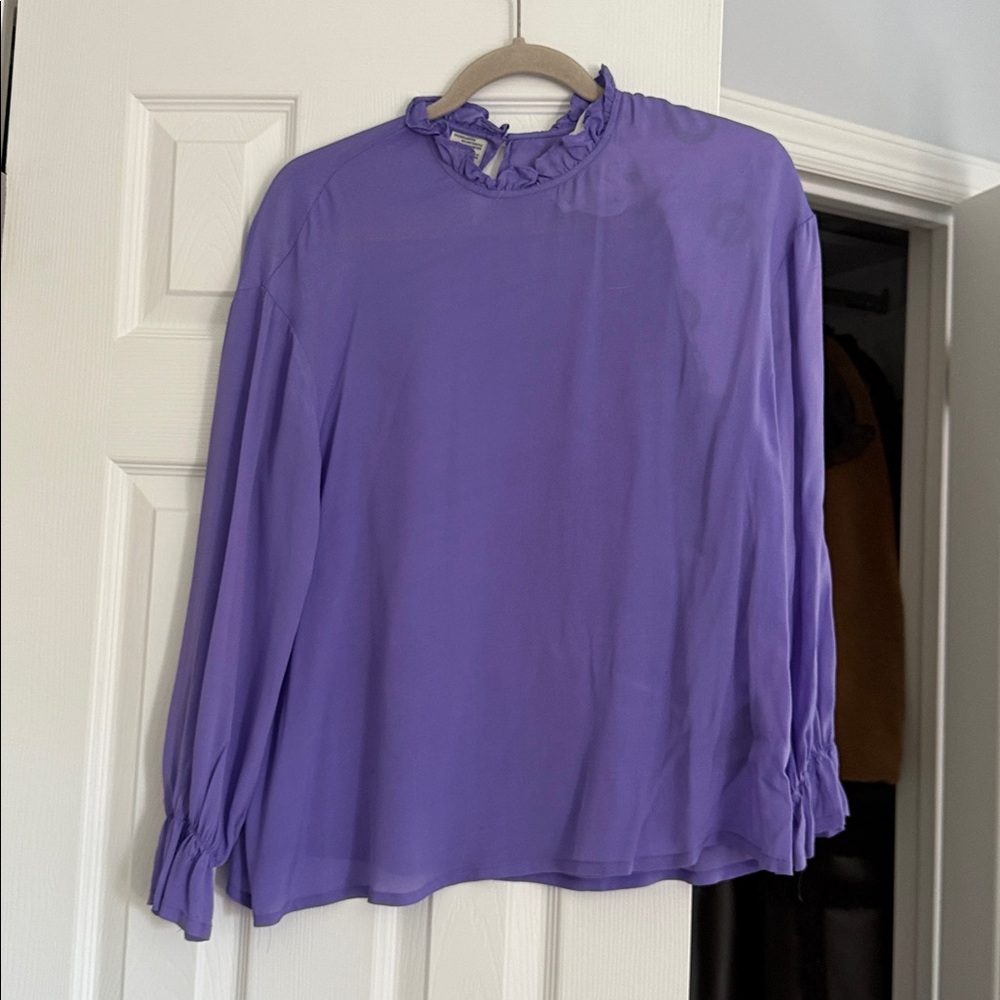 Elegant Purple Women's Blouse